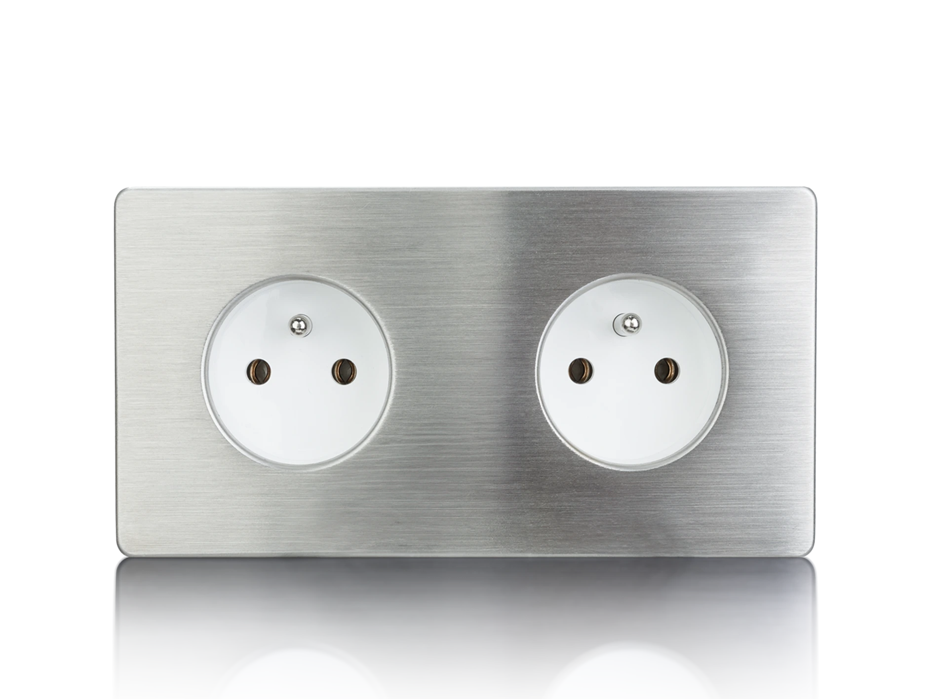 Gniazdko Elektryczne Premium Podwójne Białe – luksusowe akcesoria do nowoczesnych wnętrz